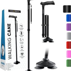 foldable walking can adjustable for seniors elderly diabetes dementia