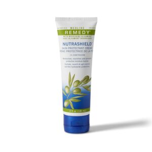 Medline MSC094534 Remedy Nutrashield Skin Protectant – 4 oz Barrier Cream for Dry, Chapped, or Irritated Skin, Diaper Rash, Incontinence, and IAD Protection
