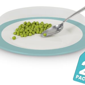 Vive Plate Guard (2 Pack) – Adaptive No-Spill Barrier for Plates | Daily Living Aid for Seniors, Disabled, Parkinson’s, One-Handed Use